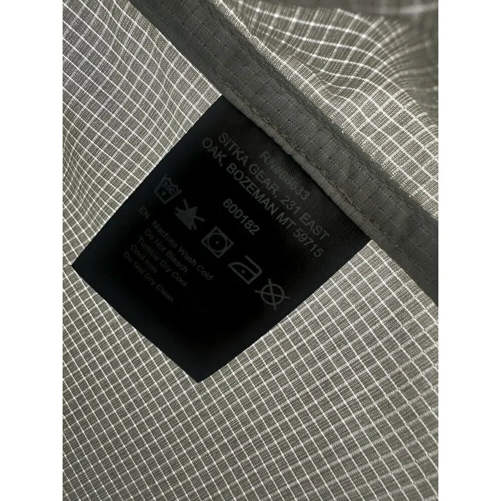 NWT Sitka Mojave SS Shirt Everyday Field Gray Grid Lightweight Men's Size Medium - Picture 5 of 12